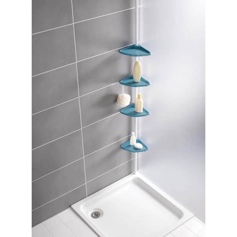 Wenko Compact Telescopic Aluminium ABS Shower Caddy Wayfair.co.uk